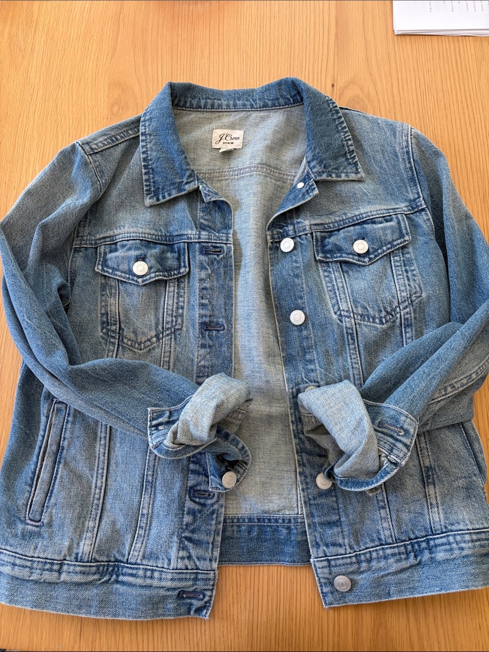 J. Crew Light Blue Denim Jacket Women’s S